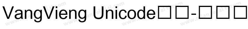 VangVieng Unicode字体字体转换